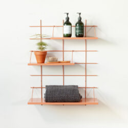 Wandregal Gassien Paris en Mundall terracotta für Badezimmer, style skandinavisch épuré.