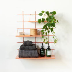 Wandregal Gassien Paris en Mundall terracotta für Badezimmer, style minimalistisch und Naturl.